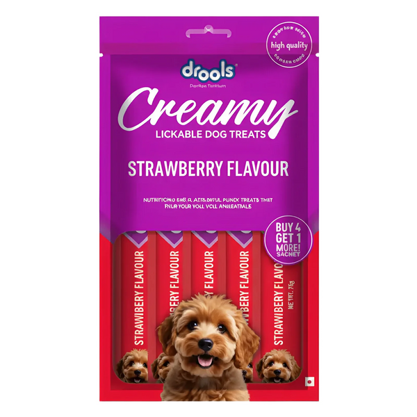 Drools Dog Creamy Strawberry 5 Stick