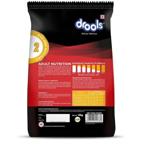 Drools Adult Dog Dry Food Chicken & Egg 400g